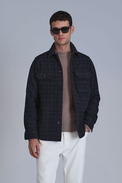 Lufian Focus Ανδρικό πουκάμισο Slim Fit - Anthracite