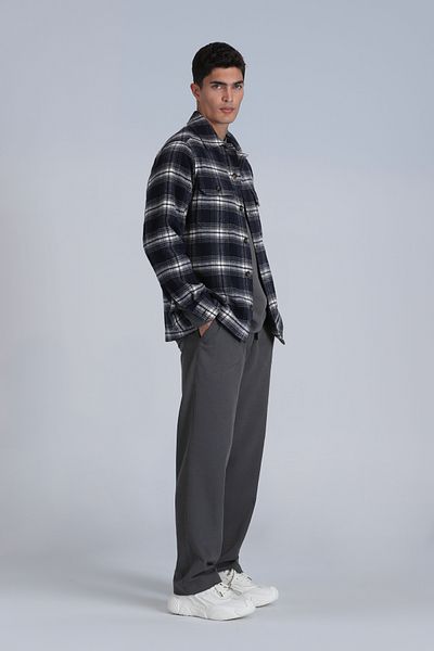 Lufian Мъжка риза Fera Basic Slim Fit, тъмносиня