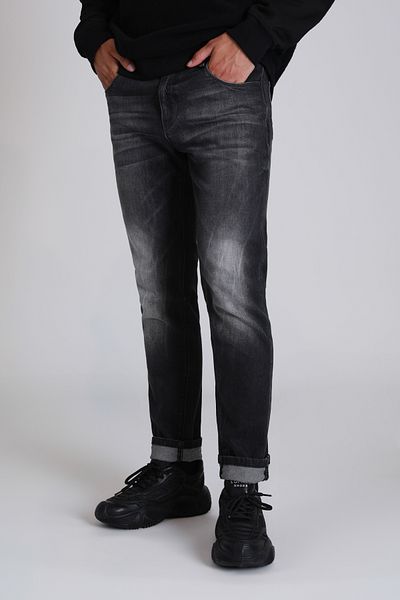 Lufian Thomas Smart Jean - Ανδρικό Slim Fit Grey παντελόνι