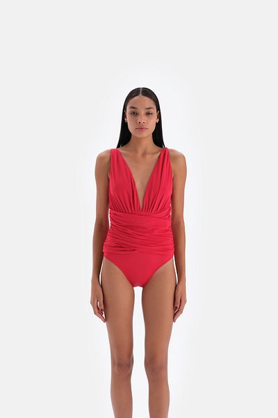 Eros Costum de baie roșu 3012 mm adâncime în V