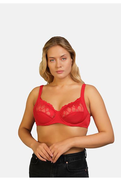 Eros Red Ersk360 Fiona Gathering Bra