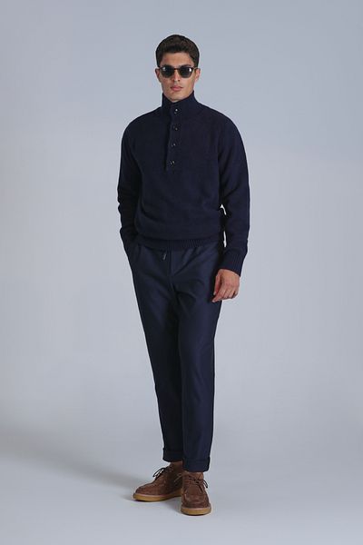 Lufian Navy Blue Bert Men's Sweater