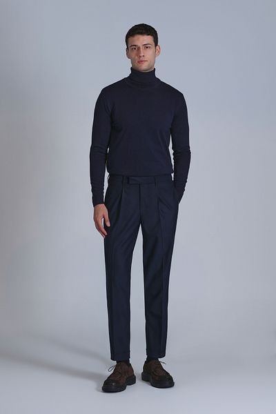 Lufian Soul Men's Sweater Navy Blue