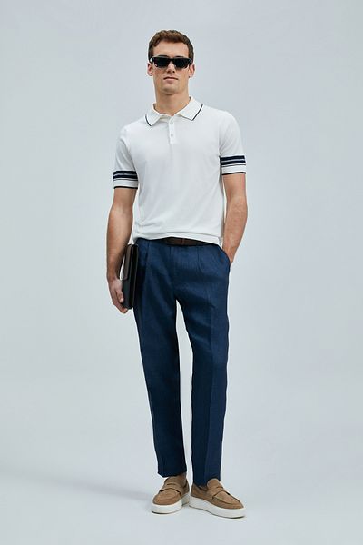 Lufian Noah Men's Modal Blended Sweater Off White