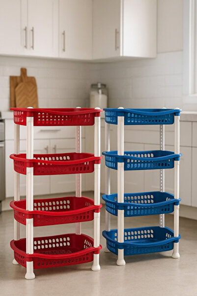 Metler 4 Katlı Çok Amaçlı Düzenleyici Sepet | Patates Soğanlık, Sebzelik, Oyu...