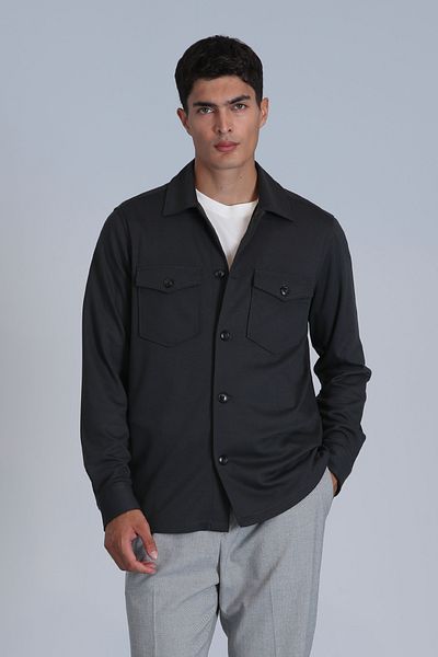 Lufian Cămașă de bază Cameron pentru bărbați - Slim Fit Khaki