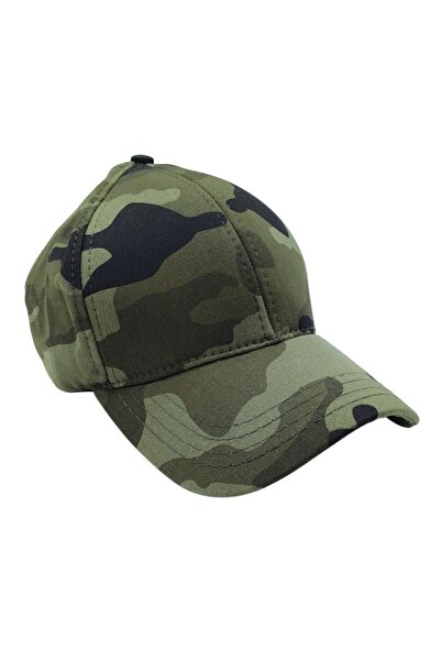 AXE SPORTSWEAR Kamuflaj Desen Arkası Cırtlı Ayarlanabilir Askeri Kep Şapka Avcı Balıkçı Şapkası