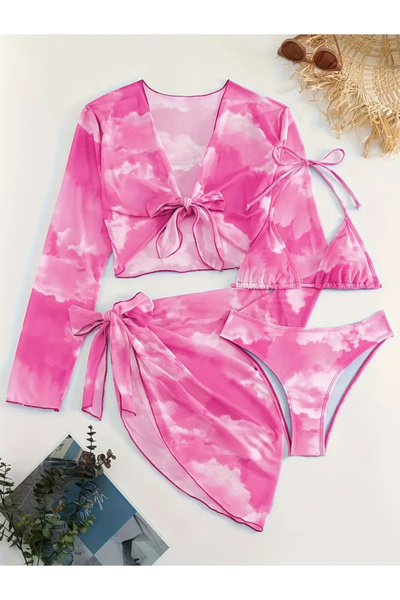 CN Yeni Kadın Bikini Takımı 4’lü Plaj Set