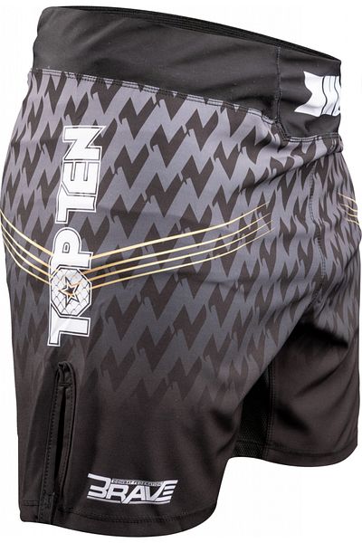 Top Ten Pantaloni scurti MMA “BRAVE Fight Night” - Negru, Marime XXL
