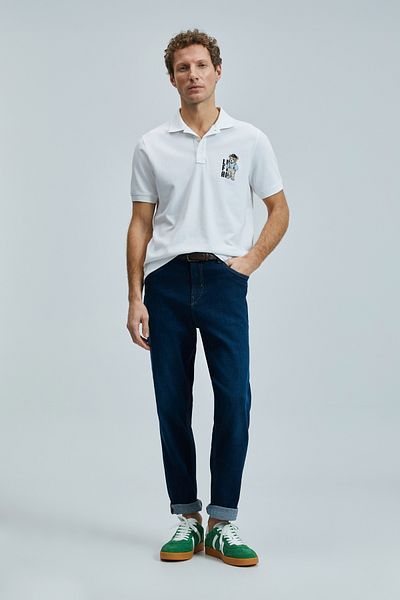 Lufian Best Smart Men's Polo T-Shirt White