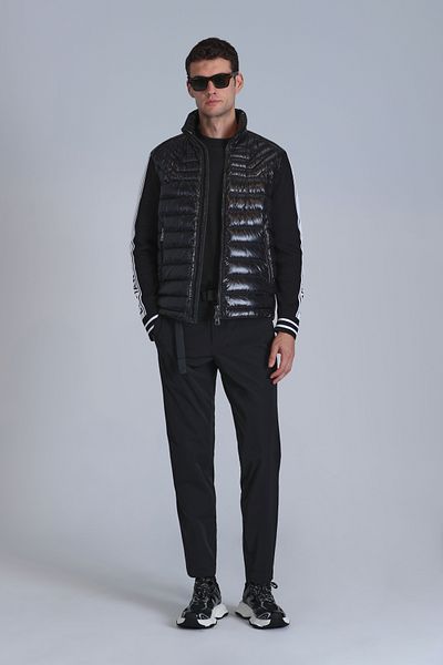 Lufian Μαύρο Slim Fit Hidden Sports Ανδρικό παντελόνι Chino