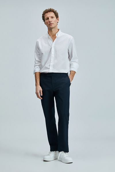 Lufian Ellery Men's Basic Shirt Regular Fit White