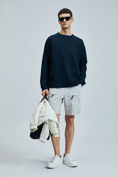 Lufian Erdem Men's Sports Shorts Regular Fit Stone
