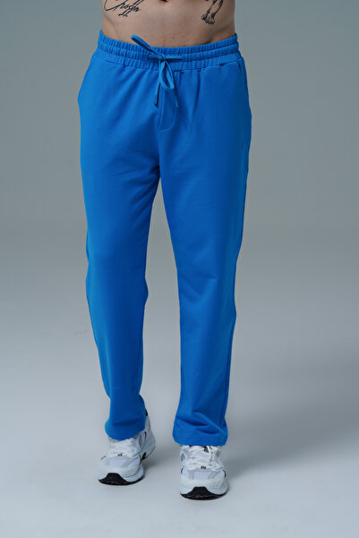 George Phoenix Daily Core - Mavi Rahat Kesim Erkek Boru Paça Eşofman Altı