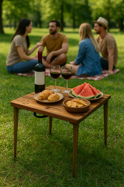 Yerli King Wood Ahşap Kamp ve Piknik Masası