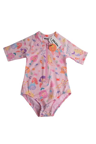 SOLEDA Uv Sun Protection Upf 50 Baby Kids Swimsuit Mermaid Magic