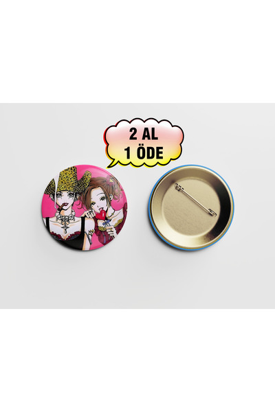 Akumastik Nana Hachi 1 adet 44mm buton rozet- Anime rozet Nana