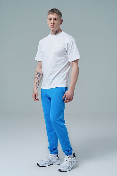 George Phoenix Ανδρικό Jogger Sweatpants Daily Core - Blue Relaxed Fit