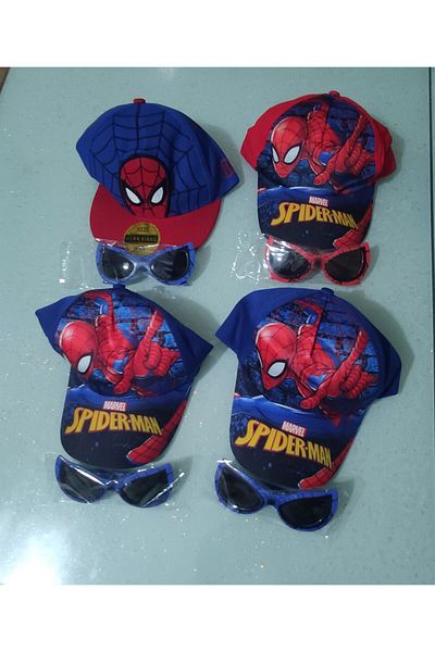 Game Spiderman themed children's hat and glasses