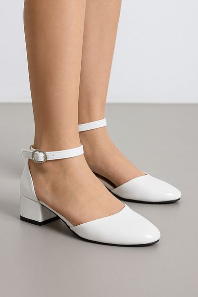 KATEYLER New season white patent leather girls' high heeled shoes