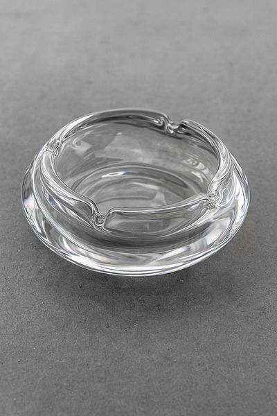 Tanemce Tulip Round Glass Crystal Luxury Ashtray - Round Ash Tray - Round Ash Tray