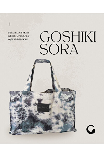 Goshıkı Sora – Batik Desenli Kumaş Çanta 26x42