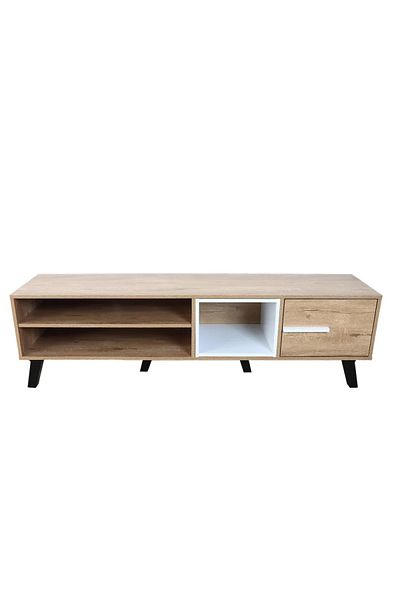 Generic TV Table 160 cm Wooden Malaysian with Drawer and 2 Shelves