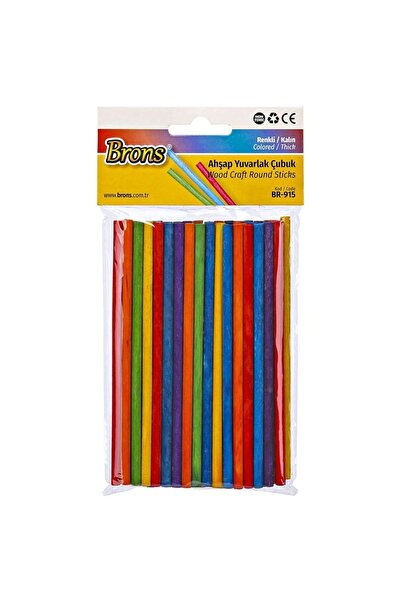 Brons Yuvarlak Çubuk Renkli Kalın Br-915