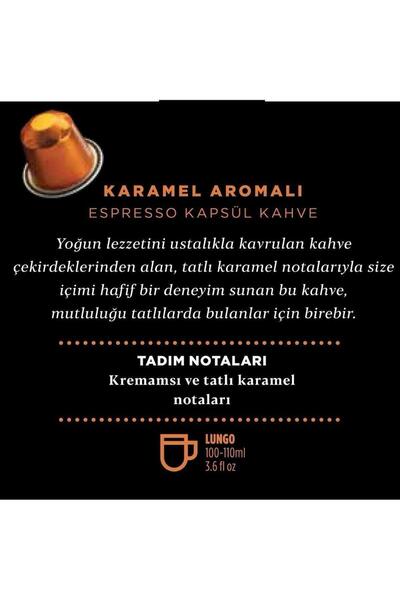 Kahve Dünyası Karamel Aromalı Kapsül Kahve 10’lu Kutu | Tüm Kapsül Kahve Makineleriyle Uyumlu