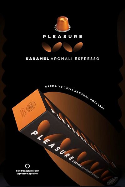 Kahve Dünyası Caramel Flavored Capsule Coffee 10 Box |   Compatible with All Capsule Coffee Machines