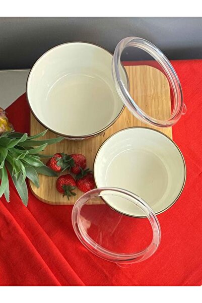 ROSSEV Enameled Riva 2-Piece Storage Container