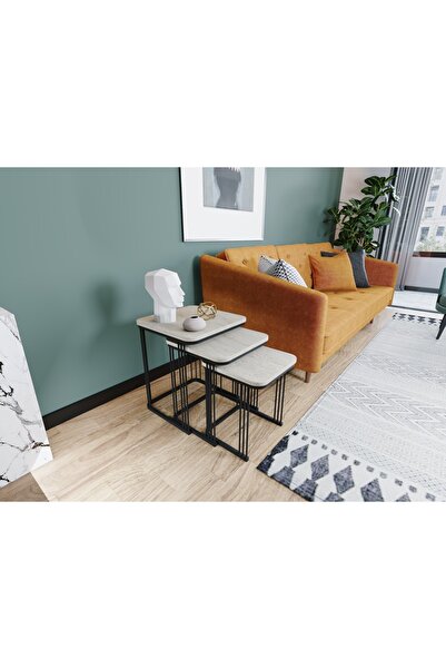 GOLDFALEZ Zigon Sehpa Alize Traverten