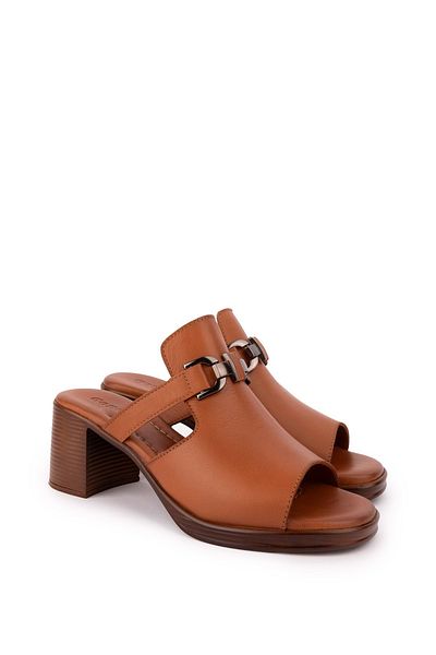 Gondol Papuci de damă din piele naturală cu toc mijlociu, zilnic, eleganti, Iz.1308