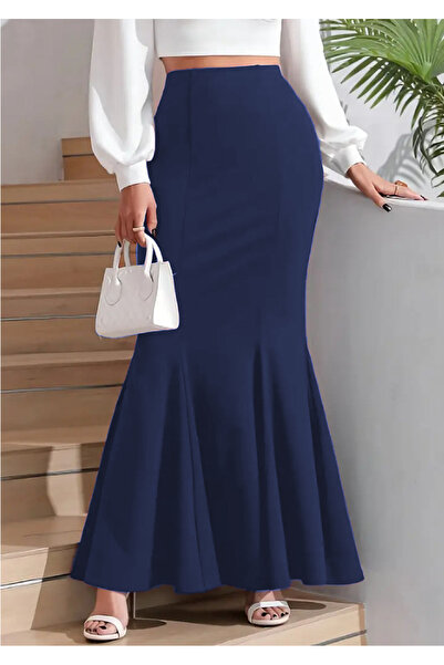 WAYS Жіноча темно-синя спідниця водолаза для відновлення риби спідниця довжиною максі