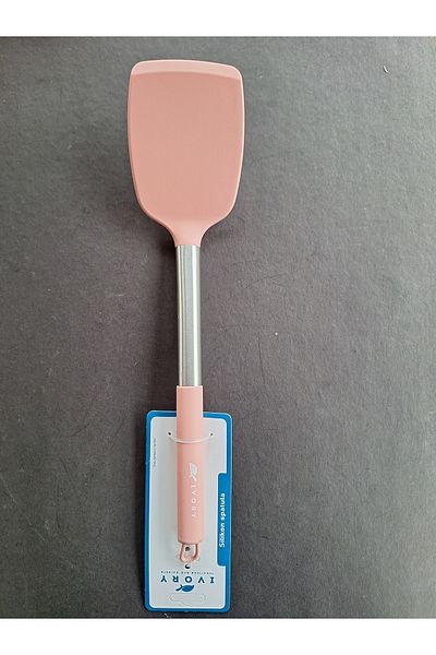 EMPA A V M Ivory Fireproof Non-Stick Stainless Steel Tip Silicone Sptula