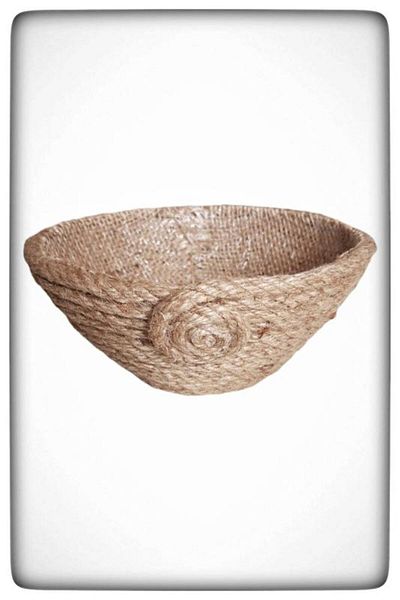 N NOXXO Natural Decorative Jute Rope Wicker Basket Decorative Basket