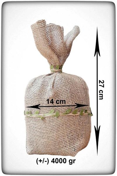 N NOXXO Dimensiune mare 4 Kg Jute Bundle Opritor de ușă Suport de ușă cu borduri de iederă