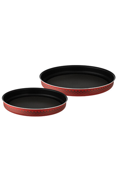 Dania 2-piece Oven Tray Set, Coated With Non-stick Teflon, Large 36 Cm And Small 32 Cm