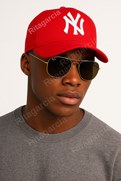 Ritagarcia Unisex Ny Nakışlı Kırmızı Kep Şapka