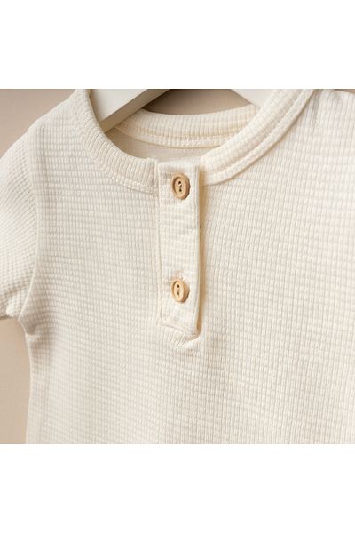 Minimus Baby Girl and Boy Waffle Textured Cotton Shorts Suit Is Both Stylish and Comfortable Choice for Summer Months