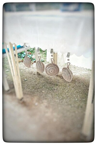 N NOXXO Διακοσμητικό πλεκτό στο χέρι - Τραπεζομάντιλο Βάρος και θήκη Mod 1