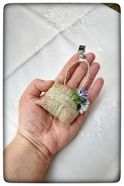 N NOXXO Διακοσμητικό Floral Jute Bundle Κάλυμμα Τραπεζιού Βάρος Κάλυμμα Τραπεζιού Χειροποίητο
