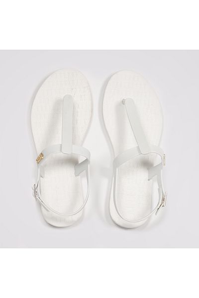 Tkees Women's White Flip Flops Beach Sandals Tk-P102