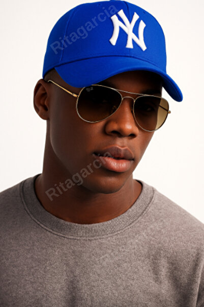 Ritagarcia Unisex Ny Nakışlı Mavi Kep Şapka