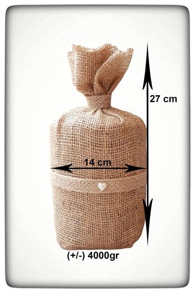 N NOXXO Dimensiune Mare 4 Kg Jută Banda Opritor Ușă Cu Borduri De Iută Cu Inimă Perla