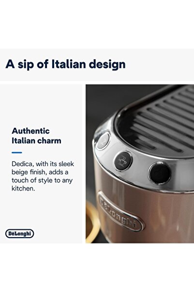 DELONGHİ De'Longhi Dedica Arte Espresso Pump Coffee Machine EC 885BG