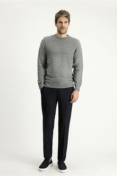 Kiğılı Patterned Slim Fit Crew Neck Knitwear Sweater