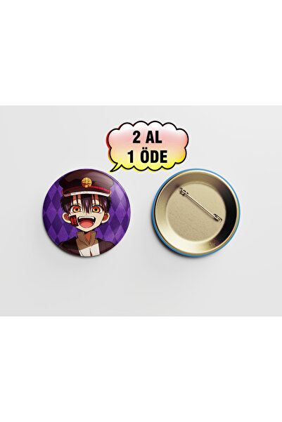 Akumastik Toilet-bound Hanako-kun Tsukasa Yugi 1 adet 44mm Arkası İğneli Buton Rozet