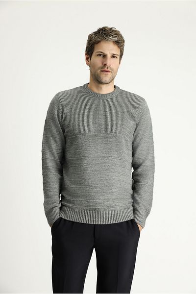 Kiğılı Patterned Slim Fit Crew Neck Knitwear Sweater