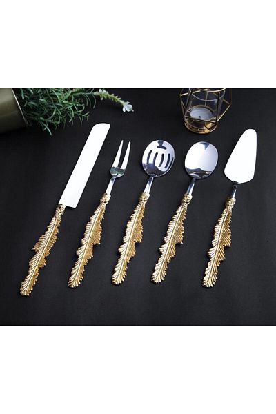 ROSSEV Serving Presentation Spoon Set 5 Pieces